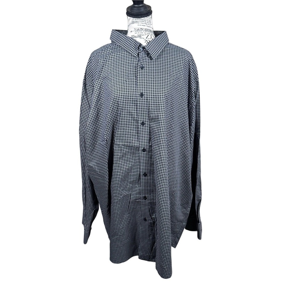 Murano Black and White Micro-Check‎ Dress Shirt